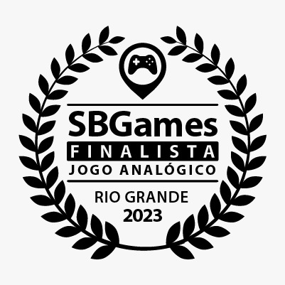 Selo SBGames: finalista de jogo analógico, Rio Grande 2023.